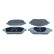 Brake pad set, disc brake QP0692 Quaro