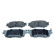 Brake pad set, disc brake QP0726 Quaro