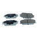 Brake pad set, disc brake QP0745 Quaro