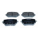 Brake pad set, disc brake QP0761 Quaro