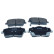Brake pad set, disc brake QP0813 Quaro