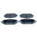 Brake pad set, disc brake QP0815 Quaro