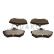 Brake pad set, disc brake QP0821C Quaro