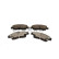 Brake pad set, disc brake QP0829C Quaro