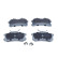 Brake pad set, disc brake QP0966 Quaro