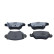 Brake pad set, disc brake QP0982C Quaro