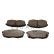Brake pad set, disc brake QP1119C Quaro