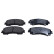 Brake pad set, disc brake QP1148C Quaro