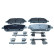 Brake pad set, disc brake QP1199 Quaro