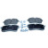 Brake pad set, disc brake QP1208 Quaro