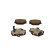 Brake pad set, disc brake QP1226C Quaro