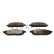 Brake pad set, disc brake QP1234C Quaro
