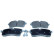 Brake pad set, disc brake QP1240 Quaro