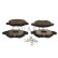 Brake pad set, disc brake QP1243C Quaro