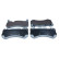 Brake pad set, disc brake QP1251 Quaro