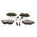 Brake pad set, disc brake QP1258C Quaro