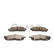Brake pad set, disc brake QP1261C Quaro