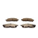 Brake pad set, disc brake QP1261C Quaro