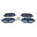 Brake pad set, disc brake QP1262 Quaro