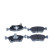 Brake pad set, disc brake QP1288 Quaro