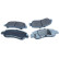 Brake pad set, disc brake QP1295 Quaro