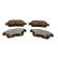 Brake pad set, disc brake QP1296C Quaro