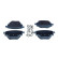 Brake pad set, disc brake QP1392 Quaro