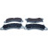 Brake pad set, disc brake QP1428 Quaro