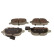 Brake pad set, disc brake QP1487 Quaro