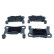 Brake pad set, disc brake QP1508 Quaro
