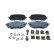 Brake pad set, disc brake QP1563 Quaro
