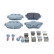 Brake pad set, disc brake QP1567 Quaro