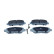 Brake pad set, disc brake QP1586 Quaro