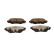 Brake pad set, disc brake QP1609C Quaro