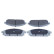 Brake pad set, disc brake QP1623 Quaro