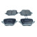 Brake pad set, disc brake QP1626 Quaro