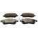 Brake pad set, disc brake QP1687C Quaro