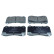 Brake pad set, disc brake QP1692 Quaro
