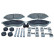Brake pad set, disc brake QP1749 Quaro