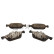 Brake pad set, disc brake QP1827C Quaro