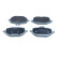 Brake pad set, disc brake QP1850 Quaro
