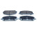Brake pad set, disc brake QP1916 Quaro