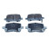 Brake pad set, disc brake QP1942 Quaro