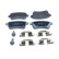Brake pad set, disc brake QP1961 Quaro