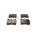 Brake pad set, disc brake QP2035C Quaro