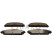Brake pad set, disc brake QP2043C Quaro