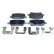 Brake pad set, disc brake QP2073 Quaro