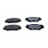 Brake pad set, disc brake QP2151C Quaro