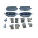 Brake pad set, disc brake QP2186 Quaro