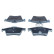 Brake pad set, disc brake QP2208 Quaro